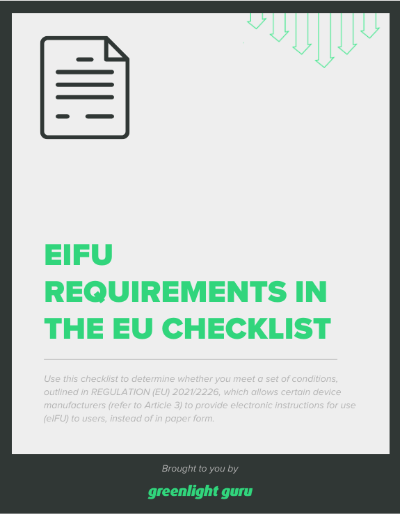 eIFU Requirements Essential Guide to Electronic Instructions for Use